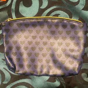 purple hearts little clutch